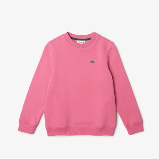 Lacoste Mädchenkleidung>Kinder Sweatshirt Aus Baumwoll-Flanell Reseda Rosa 2R3