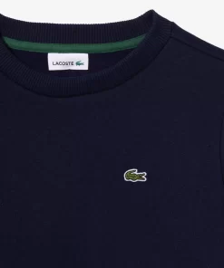 Lacoste Mädchenkleidung>Kinder Sweatshirt Aus Baumwoll-Flanell Navy Blau 166