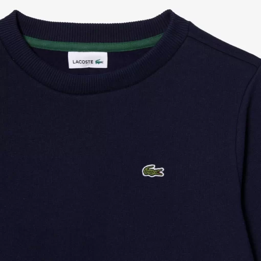 Lacoste Mädchenkleidung>Kinder Sweatshirt Aus Baumwoll-Flanell Navy Blau 166