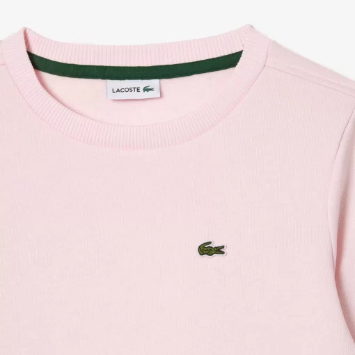 Lacoste Mädchenkleidung>Kinder Sweatshirt Aus Baumwoll-Flanell Hellrosa T03