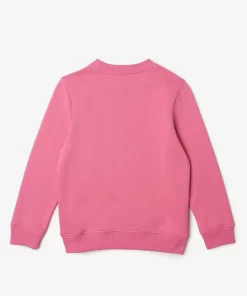 Lacoste Mädchenkleidung>Kinder Sweatshirt Aus Baumwoll-Flanell Reseda Rosa 2R3