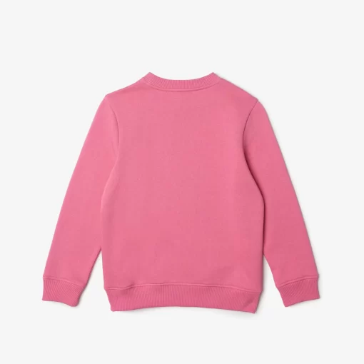 Lacoste Mädchenkleidung>Kinder Sweatshirt Aus Baumwoll-Flanell Reseda Rosa 2R3