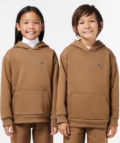 Lacoste Mädchenkleidung>Kinder Sweatshirt Aus Fleece Braun Six