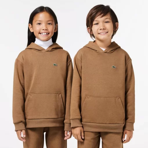 Lacoste Mädchenkleidung>Kinder Sweatshirt Aus Fleece Braun Six