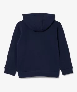 Lacoste Mädchenkleidung>Kinder Sweatshirt Aus Fleece Navy Blau 166