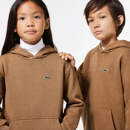 Lacoste Mädchenkleidung>Kinder Sweatshirt Aus Fleece Braun Six