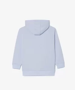 Lacoste Mädchenkleidung>Kinder Sweatshirt Aus Fleece Hellblau J2G