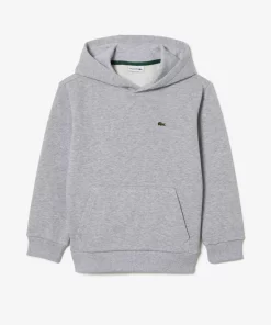 Lacoste Mädchenkleidung>Kinder Sweatshirt Aus Fleece Heidekraut Grau Cca