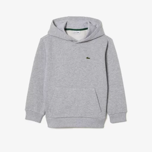 Lacoste Mädchenkleidung>Kinder Sweatshirt Aus Fleece Heidekraut Grau Cca