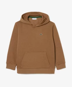 Lacoste Mädchenkleidung>Kinder Sweatshirt Aus Fleece Braun Six