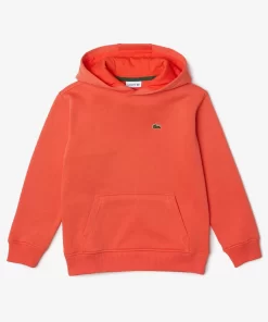 Lacoste Mädchenkleidung>Kinder Sweatshirt Aus Fleece Orange 02K