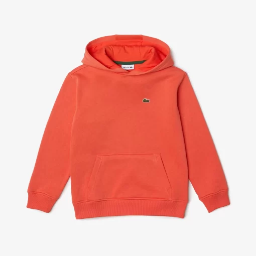 Lacoste Mädchenkleidung>Kinder Sweatshirt Aus Fleece Orange 02K