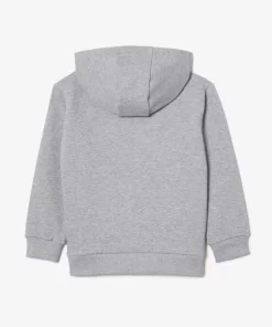 Lacoste Mädchenkleidung>Kinder Sweatshirt Aus Fleece Heidekraut Grau Cca