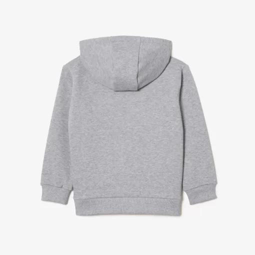 Lacoste Mädchenkleidung>Kinder Sweatshirt Aus Fleece Heidekraut Grau Cca