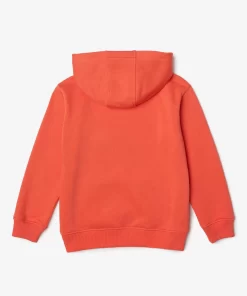 Lacoste Mädchenkleidung>Kinder Sweatshirt Aus Fleece Orange 02K