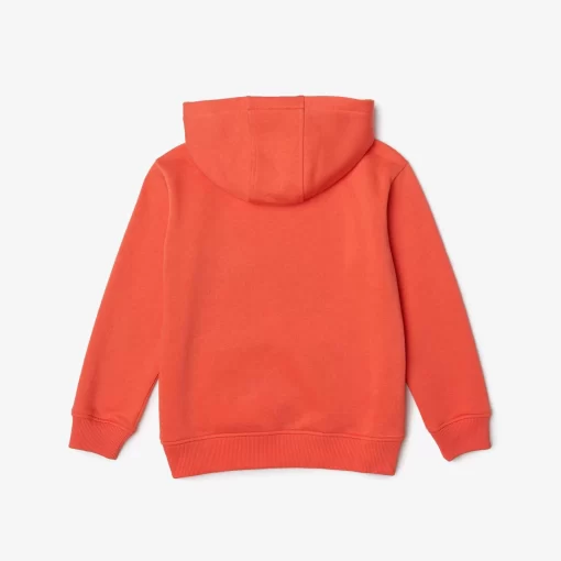 Lacoste Mädchenkleidung>Kinder Sweatshirt Aus Fleece Orange 02K