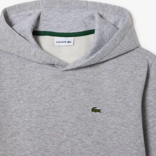 Lacoste Mädchenkleidung>Kinder Sweatshirt Aus Fleece Heidekraut Grau Cca