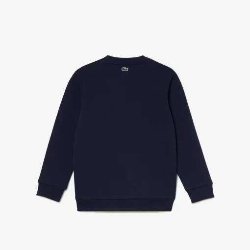 Lacoste Mädchenkleidung>Kinder Sweatshirt Mit Colourblock Und Kontrast-Logo Navy Blau / Weis 525