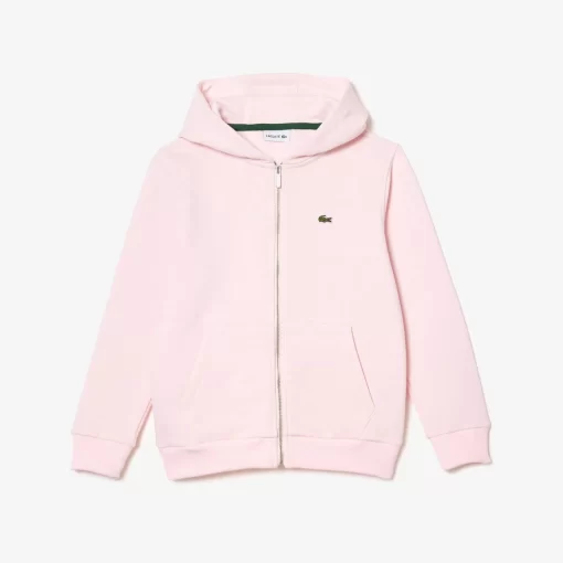 Lacoste Jungenkleidung>Kinder Sweatshirt Mit Kanguru-Tasche Hellrosa T03