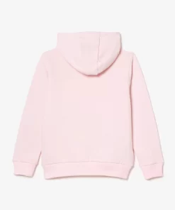 Lacoste Jungenkleidung>Kinder Sweatshirt Mit Kanguru-Tasche Hellrosa T03