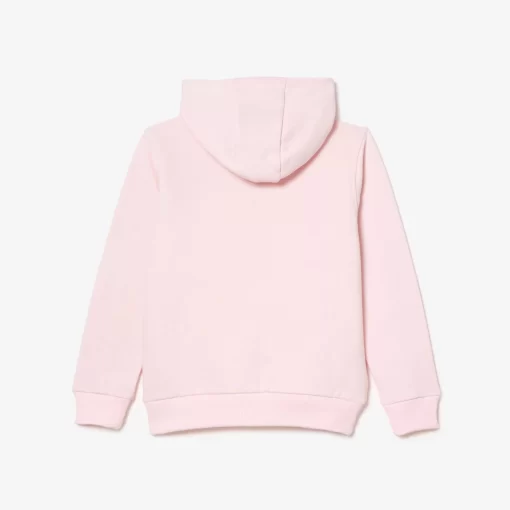 Lacoste Jungenkleidung>Kinder Sweatshirt Mit Kanguru-Tasche Hellrosa T03