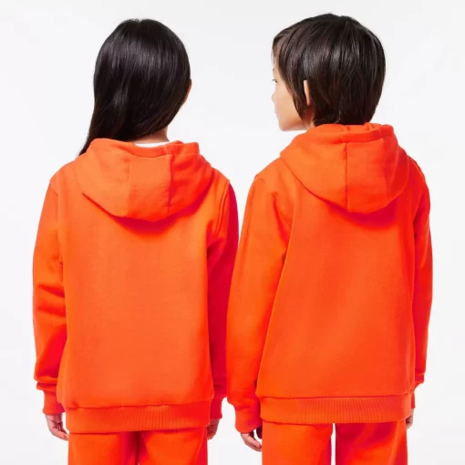 Lacoste Jungenkleidung>Kinder Sweatshirt Mit Kanguru-Tasche Orange Sji