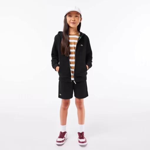 Lacoste Jungenkleidung>Kinder Sweatshirt Mit Kanguru-Tasche Schwarz 031