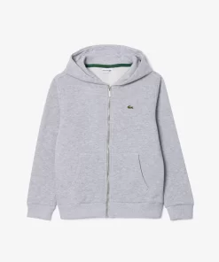 Lacoste Mädchenkleidung>Kinder Sweatshirt Mit Kanguru-Tasche Heidekraut Grau Cca