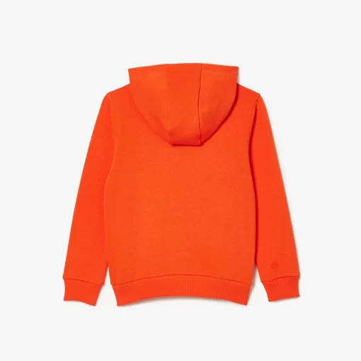 Lacoste Jungenkleidung>Kinder Sweatshirt Mit Kanguru-Tasche Orange Sji