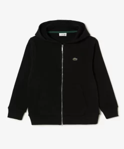 Lacoste Jungenkleidung>Kinder Sweatshirt Mit Kanguru-Tasche Schwarz 031