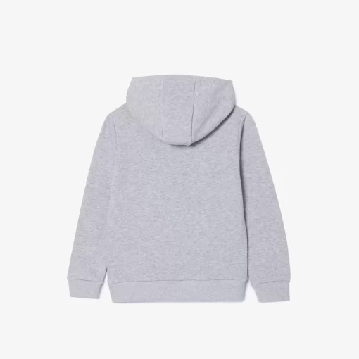 Lacoste Mädchenkleidung>Kinder Sweatshirt Mit Kanguru-Tasche Heidekraut Grau Cca