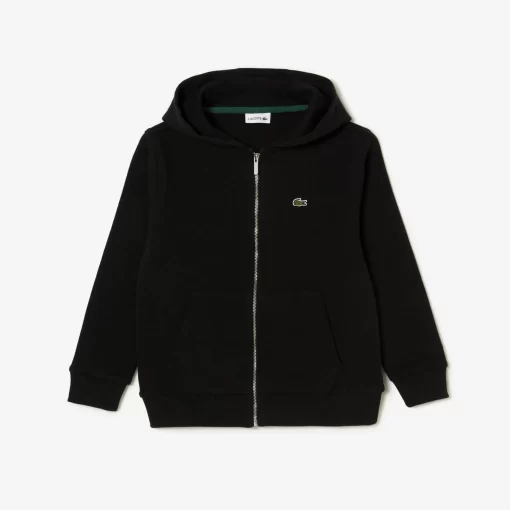 Lacoste Jungenkleidung>Kinder Sweatshirt Mit Kanguru-Tasche Schwarz 031