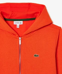 Lacoste Jungenkleidung>Kinder Sweatshirt Mit Kanguru-Tasche Orange Sji