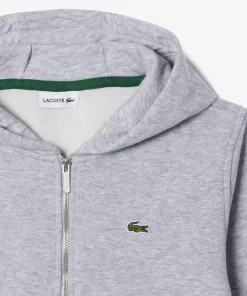 Lacoste Mädchenkleidung>Kinder Sweatshirt Mit Kanguru-Tasche Heidekraut Grau Cca