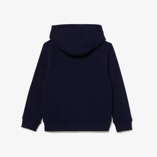 Lacoste Mädchenkleidung>Kinder Sweatshirt Mit Kanguru-Tasche Navy Blau 166