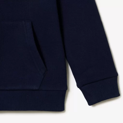 Lacoste Mädchenkleidung>Kinder Sweatshirt Mit Kanguru-Tasche Navy Blau 166