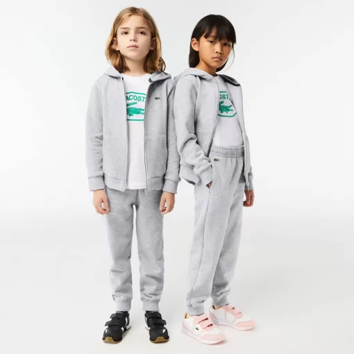 Lacoste Mädchenkleidung>Kinder Trainingshose Mit Colourblock Heidekraut Grau Cca