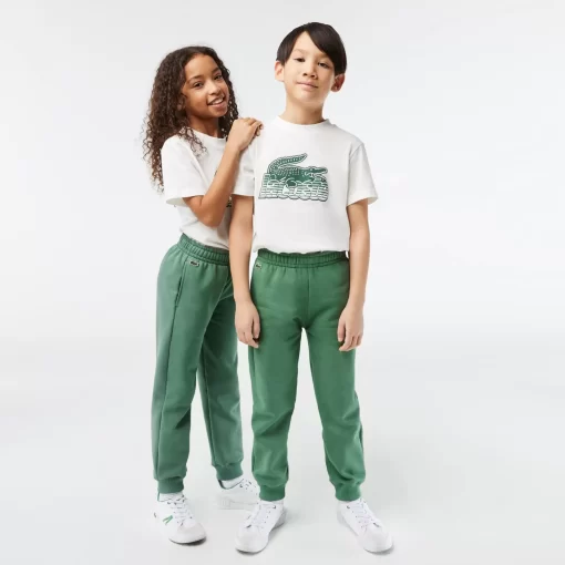 Lacoste Mädchenkleidung>Kinder Trainingshose Mit Colourblock Khaki Grun Kx5