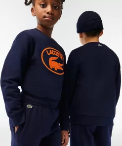 Lacoste Mädchenkleidung>Kinder Trainingshose Mit Colourblock Navy Blau 166