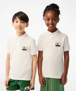 Lacoste Mädchenkleidung>Kinder X Netflix Poloshirt Aus Bio-Baumwoll Weis 70V