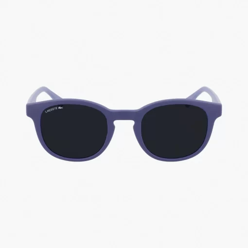 Lacoste Accessoires>Kinder Sonnenbrille Mit Eckigem Kunststoffrahmen Blue Matte 424