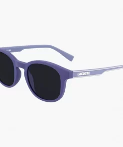 Lacoste Accessoires>Kinder Sonnenbrille Mit Eckigem Kunststoffrahmen Blue Matte 424