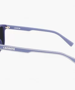 Lacoste Accessoires>Kinder Sonnenbrille Mit Eckigem Kunststoffrahmen Blue Matte 424