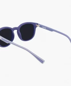 Lacoste Accessoires>Kinder Sonnenbrille Mit Eckigem Kunststoffrahmen Blue Matte 424