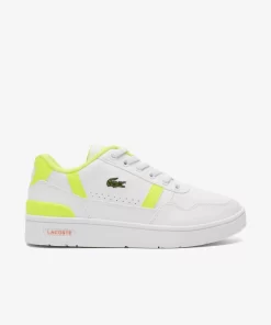 Lacoste Schuhe>Kinder-Sneaker T-Clip Wht/Ylw V05