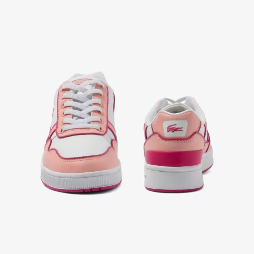 Lacoste Schuhe>Kinder-Sneaker T-Clip Mit Kontrast-Sohle White/Light Pink 1Y9