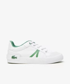 Lacoste Schuhe>Kinder-Sneakers L004 Aus Textil White/Green 082