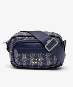 Lacoste Umhangetaschen & Gürteltaschen>Kleine Reporter-Tasche The Blend Mono Marine 166 Laponie M83