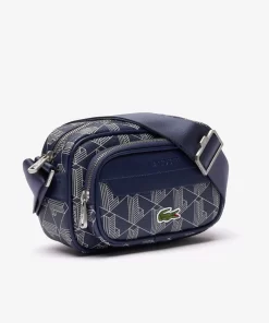 Lacoste Umhangetaschen & Gürteltaschen>Kleine Reporter-Tasche The Blend Mono Marine 166 Laponie M83