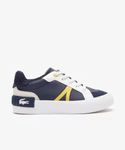 Lacoste Schuhe>Kleinkinder L004 Sneakers Navy/Yellow 2M3